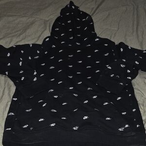 💫Nike Black Sweatshirt with White Logo Accents